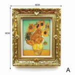 Cadre photo miniature pour maison de poupe 1:12, peinture a l'huile, peinture murale, meubles dcoratifs, ...