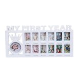 Cadre photo en plastique pour enfants de 0 a 12 mois, bricolage cratif, affichage d'images  my first ...