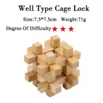 Caf - bote de puzzle en bois vintage avec tiroir secret, compartiment magique, casse - tte, jouets, ...