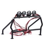 Cage a roulettes en mtal avec lumires led, pour chenille de roche rc 1 / 10, 066b, facile a installer ...