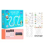 Cahier de dessin magique pour enfants, stylo effaable amusant, cahier de calligraphie rutilisable, ...