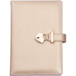 Cahier de filles avec cadenas forme de coeur, a5 carnet secret cahier journal bloc - notes, journal intime ...