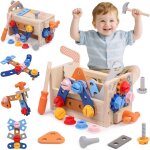 Caisse a outil jouet enfant 3 4 5 ans fille garcon boite a outils jouet en bois etabli diy jeu de construction ... Caisse a outil jouet enfant 3 4 5 ans fille garcon boite a outils jouet en bois etabli diy jeu de construction ...