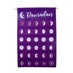 Calendrier de l'avent en feutre eid ramadan mubarak, compte a rebours suspendu, musulman 2022, cadeau ...