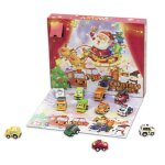 Calendrier de l'avent de no�l, 24 pi�ces / ensemble, jouet voiture, d�compression, vent