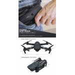 Camera drone dotopon e58 wifi fpv with 2mp wide angle - 0. 3mp three batteries with storage bag