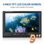 Camra de pche sous - marine 1200tvl, 9 pouces, dtecteur de poisson, 12 lampes led infrarouges, 15m ...