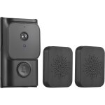 Camra de porte intelligente wifi avec 2 carillons dingdong ty contrle par application infrarouge vision ...