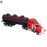 Mod�le de camion en alliage 1:65, jouet am�ricain r�aliste pour enfants, transport tr�s long, r�servoir ...