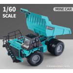 Camion a benne en alliage moul� sous pression 1:60, jouet d'ing�nierie automobile, v�hicule de transport ...