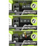 Camion de chantier a friction - jouet - pvc - gris - 12x7x5 cm - pour enfant a partir de 3 ans