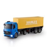 Camion - conteneur sur chenilles de voiture 2. 4g 1 / 20 rc avec phare