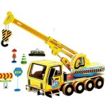 Camion grue - kit en bois - 74 pices a assembler - 22x9x13 cm - a partir de 6 ans robotime