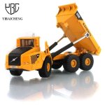 Camion d'ingnierie pour enfants, modles de voiture articuls en alliage mobile, chargement et dchargement ...