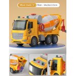 Camion d'ingénierie a inertie, simulation de ciment, mélange de ciment, décharge, grand garçon, son et ... Camion d'ingénierie a inertie, simulation de ciment, mélange de ciment, décharge, grand garçon, son et ...