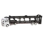 Camion jouet en alliage moul sous pression a friction, remorque de transport de voiture a echelle 1 ...