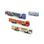 Camion en m�tal - mercier - camion de 21 cm - bleu - int�rieur - enfant - 2 mod�les