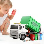 Camion a ordures poubelle modle de voiture jouet vhicule son et lumire cadeau pour enfants
