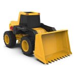Camion avec pelleteuse jaune