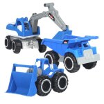 Camion pelleteuse de sable pour enfants, simulation de vhicules d'ingnierie, inertie, voiture jouet ...