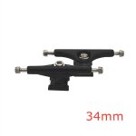Camion de planche a roulettes a axe unique, touche professionnelle, 32mm, 34mm - type black