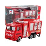 Camion de pompiers en alliage, jouets pour enfants, v�hicules de sauvetage, �chelle, entretien, ing�nierie ...