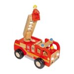 Camion de pompier en bois