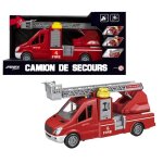 Camion de pompier a friction sonore et lumineux - ferry - sam le pompier - 28cm - rouge Camion de pompier a friction sonore et lumineux - ferry - sam le pompier - 28cm - rouge