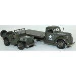 Camion porteur chevrolet avec jeep willys des annes 1941 newray new61053bss