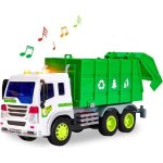 Camion poubelle recyclage avec lumire et son jouet de voiture vhicule de collection pour enfants