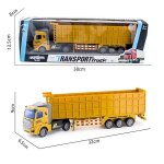 Camion semi - remorque robuste, camion de construction, camion a benne basculante, conteneur de transport, ...