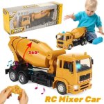Camion - toupie télécommandé 360 rotation 124 avec lumière et musique véhicule de chantier Camion - toupie télécommandé 360 rotation 124 avec lumière et musique véhicule de chantier