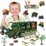 Camion de transport de dinosaures, v�hicule de voiture, conteneur, simulation de dinosaure, eclairage, ...