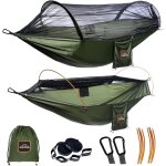 Camping professionnel avec moustiquaire, double hamac portable lger avec deux sangles d'arbre de 3m, ...