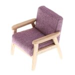 Canap miniature a une place pour maison de poupe, fauteuil - meuble de maison de poupe, canap pour ...