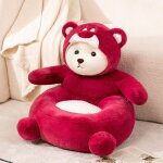 Canap en peluche de dessin anim pour enfants, jouet en peluche panda tatami mignon rose rouge - 50 ...