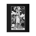 Canevas imprimer la carte de tarot de la tour - arcanes majeurs - voyance - occult sans cadre 40x50cm ...