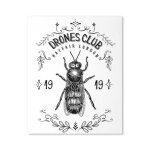 Canevas imprimer drones club, fond en 1919 a mayfair, londres inspir de wodehouse, wooster approved ...