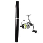 Canne à pêche rétractable portative de poche de canne à pêche de forme de mini stylo avec la roue de ... Canne à pêche rétractable portative de poche de canne à pêche de forme de mini stylo avec la roue de ...