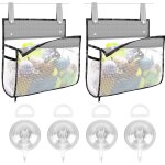 Cap - lot de 2 organiseurs de jouets de bain en maille de voyage, sac de rangement pour jouets de bain, ...