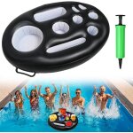 Cap - bar flottant piscine 9 trous gonflable porte - boissons, porte gobelet gonflable piscine avec pompe ...