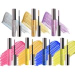 Cap - mascara color, 7 couleurs paillet couleur rose, bleu, violet, argent maquillage femme yeux, waterproof ...