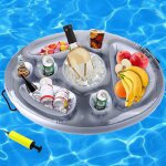 Cap - onflables porte - boissons collations, plateau flottant pour matelas, porte - gobelet gonflable, ...
