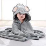 Cape de bain bb a capuche, 80x80 cm serviette de bain bebe, doux & respirant sortie de bain bb, pour ...
