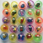 Capsules de boule surprise en plastique transparent, 10 pices / paquet, jouet avec a l'intrieur de ...