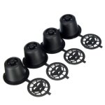 Capsules de caf de nespresso rutilisables, tasse avec cuillre, brosse, dosette de caf rechargeable ...