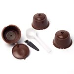 Capsules de caf rechargeables et rutilisables, 3 pices, pour dolce gusto, pour machines nespresso, ...