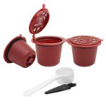 Capsules de caf rutilisables, machine a caf, filtre pour nescaf, porte - tasse rechargeable, passoire ...
