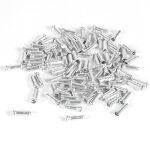 Capuchon de levier de vitesse en aluminium, 100mm, 2. 5 pices, embouts de cble de ligne de frein, embout ...