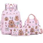 Capybara cartable fille primaire, capybara sac a dos enfant garcons avec trousse boîte a lunch sac fourre ... Capybara cartable fille primaire, capybara sac a dos enfant garcons avec trousse boîte a lunch sac fourre ...